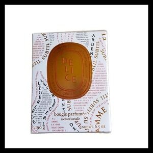 Diptyque DELICE (Delicious) Scented Candle 6.5oz‎ 190 g. Full Size New Sealed